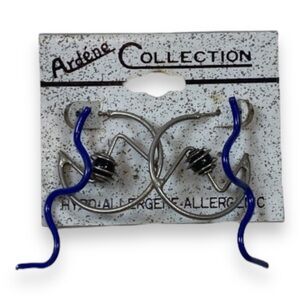 90s enamel geometric earring set by Ardéne collection